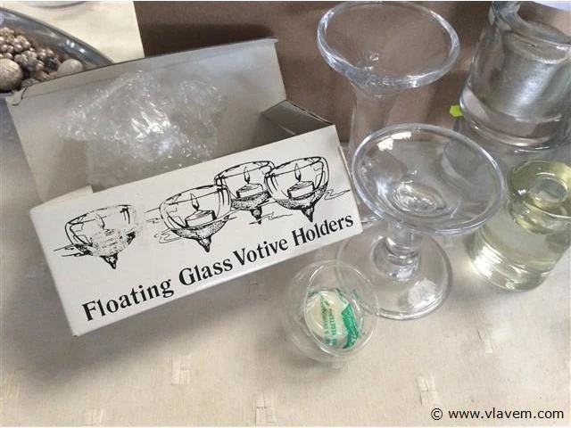 Lot kaarsenhouders glas - afbeelding 2 van  3