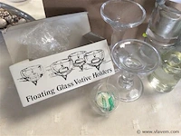 Lot kaarsenhouders glas - afbeelding 2 van  3