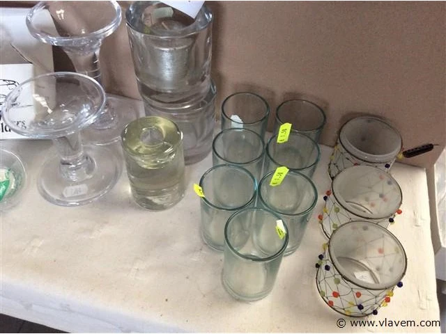 Lot kaarsenhouders glas - afbeelding 3 van  3