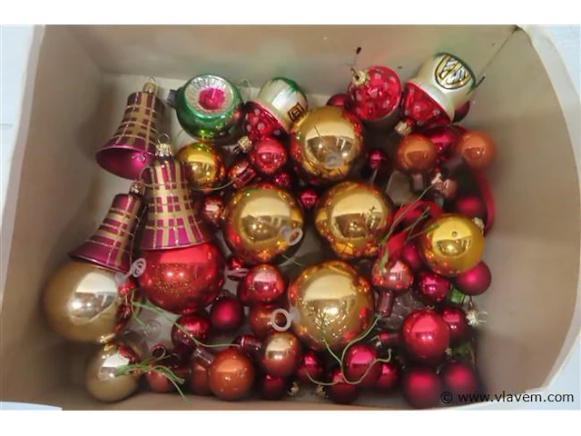 Lot kerstballen volgens foto - afbeelding 2 van  3