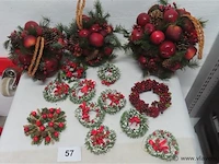 Lot kerstdecoratie volgens foto - afbeelding 1 van  3