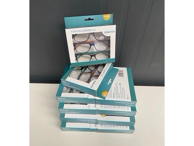 Lot leesbrillen - 10 verpakkingen van 3 stuks - unisex - sterkte : + 1,5 - afbeelding 1 van  3