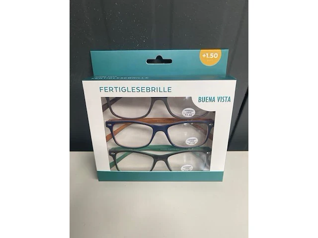 Lot leesbrillen - 10 verpakkingen van 3 stuks - unisex - sterkte : + 1,5 - afbeelding 2 van  3
