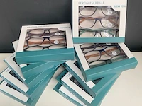 Lot leesbrillen - 10 verpakkingen van 3 stuks - unisex - sterkte : + 2,5 - afbeelding 1 van  3