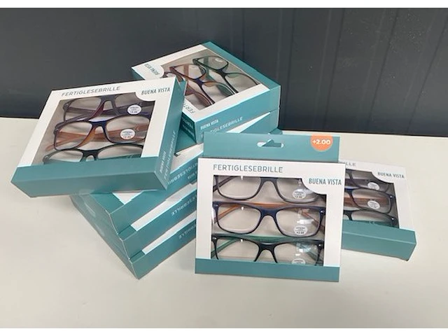 Lot leesbrillen - 10 verpakkingen van 3 stuks - unisex - sterkte : + 2 - afbeelding 1 van  3