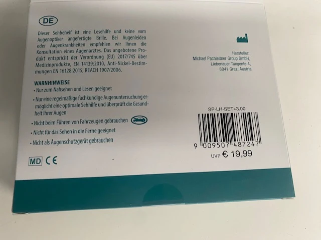 Lot leesbrillen - 10 verpakkingen van 3 stuks - unisex - sterkte : + 2 - afbeelding 3 van  3