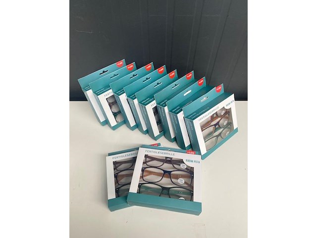 Lot leesbrillen - sterkte +1 - 9 x 3 stuks - afbeelding 1 van  4