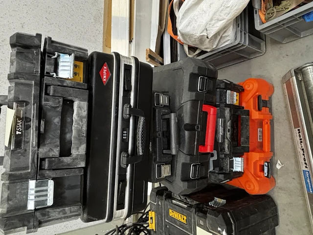 Lot lege werkkoffers - afbeelding 1 van  1