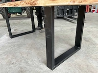 Lot massief hout + boomstamtafel - afbeelding 6 van  6
