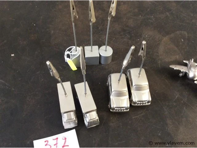 Lot metalen papier/foto houders - afbeelding 2 van  3