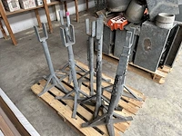 Lot metalen verstelbare steun pekkels (7) - afbeelding 1 van  2