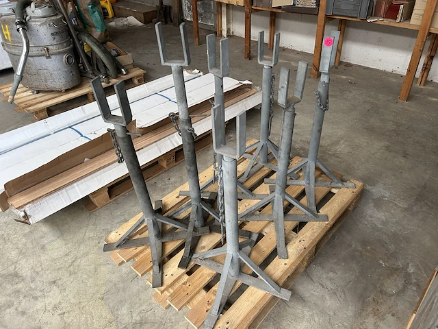 Lot metalen verstelbare steun pekkels (7) - afbeelding 2 van  2