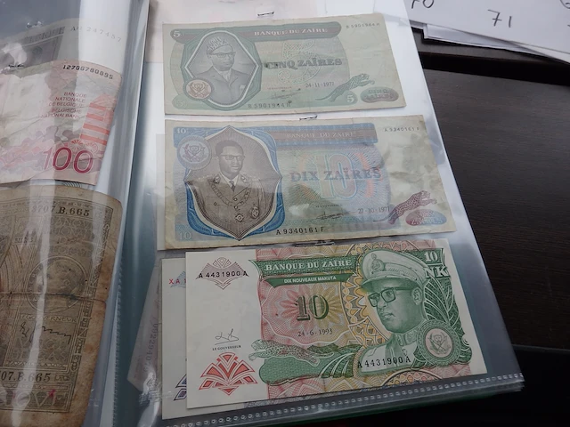 Lot munten en papier geld + katalogus - afbeelding 4 van  7