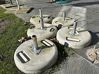 Lot parasolvoeten (5st) diam 60cm (+/- 20kg)
