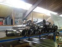 Lot rookafvoerbuizen inox (enkelwandig) + accessoires