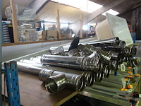 Lot rookafvoerbuizen inox (enkelwandig) + accessoires - afbeelding 2 van  3