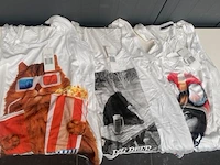 Lot t-shirts - frenck kick - plm 41 stuks - verschillende maten - marcel-model - verschillende prints - afbeelding 1 van  4