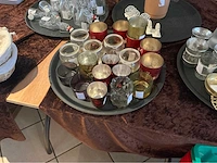 Lot tafeldecoratie servies, glaswerk en bestek - afbeelding 1 van  6