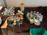Lot tafeldecoratie servies, glaswerk en bestek - afbeelding 2 van  6