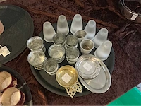 Lot tafeldecoratie servies, glaswerk en bestek - afbeelding 5 van  6