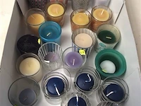 Lot theelichthouders glas - afbeelding 1 van  3