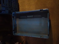 Lot van 2 diepe, 1 middeldiepe en 1 lage blauwe stpelbakken - afbeelding 2 van  2