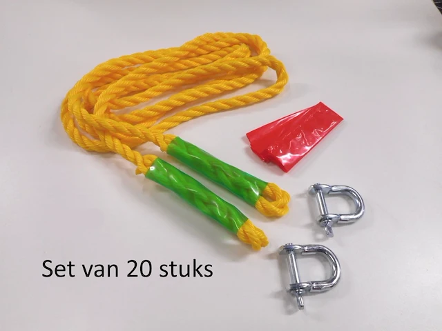 Lot van 20x autosleepkabel perel 1179,2 3t - 4m - ø14mm - afbeelding 1 van  1