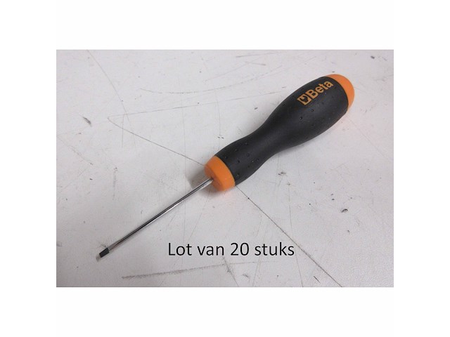 Lot van 20x platte schroevendraaier beta 012040003 1204 platte kop - afbeelding 1 van  1