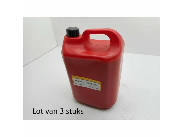 Lot van 3 bidons hydraulische olie 10w 5l - afbeelding 1 van  1