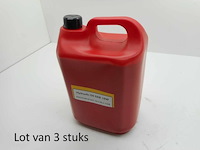 Lot van 3 bidons hydraulische olie 10w 5l - afbeelding 1 van  1