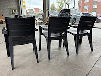 Lot van 3 pvc terras stoelen - afbeelding 2 van  3