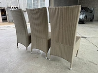 Lot van 3 rotanstoelen - afbeelding 2 van  3