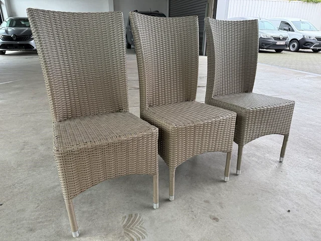 Lot van 3 rotanstoelen - afbeelding 3 van  3