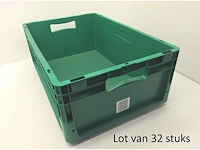 Lot van 32x euronorm stapelbakken ne6422