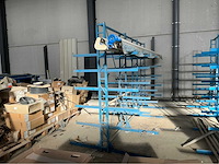 Lot van 3x vrijdragende rekken magazijnstelling - afbeelding 4 van  8