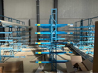 Lot van 3x vrijdragende rekken magazijnstelling - afbeelding 6 van  8