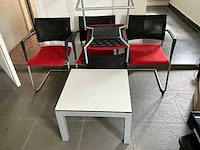 Lot van 4 stoelen en 1 tafel - afbeelding 1 van  5