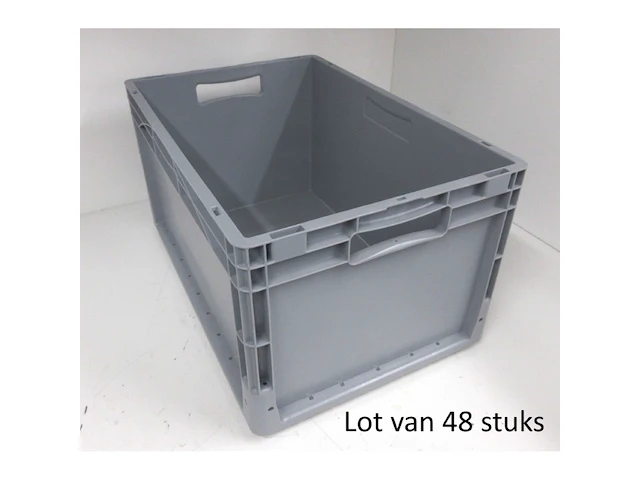 Lot van 48 euronorm stapelbakken ne6432 - afbeelding 1 van  1