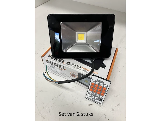 Lot van 5 led straler design perel led/10037 20w 1600 lumen met bewegingsmelder - afbeelding 3 van  3