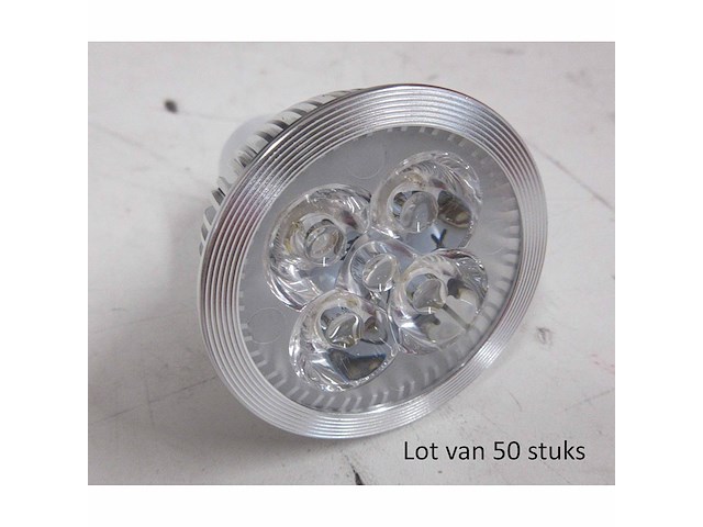 Lot van 50x dimbare led spot gu 5.3 4x1w - afbeelding 1 van  3