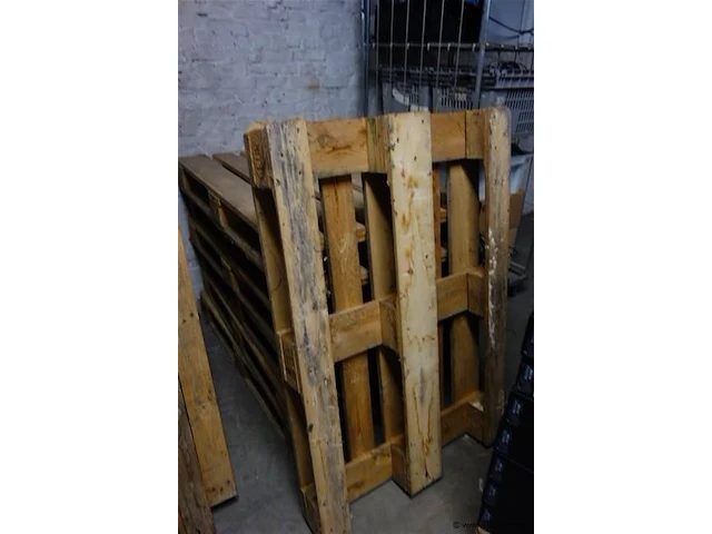 Lot van 7 x euro pallet - afbeelding 1 van  1