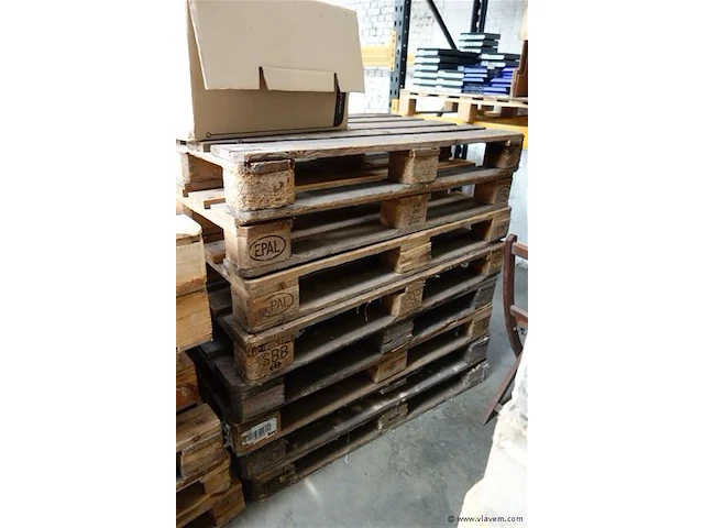 Lot van 8 x euro pallet - afbeelding 1 van  1