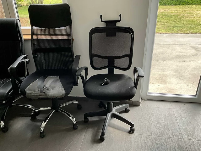Lot van 9 bureaustoelen - afbeelding 2 van  8