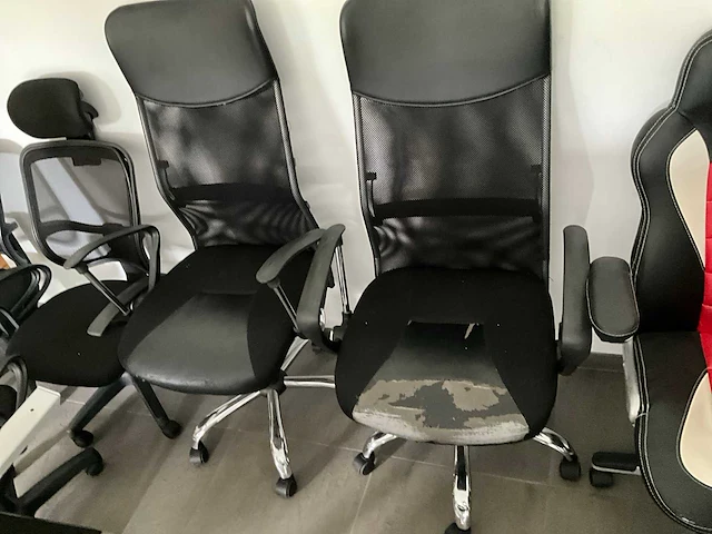 Lot van 9 bureaustoelen - afbeelding 7 van  8