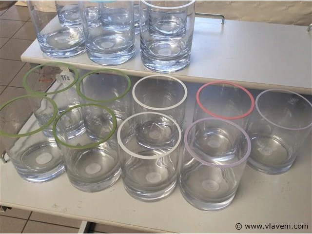 Lot vazen glas 15stuks - afbeelding 3 van  3