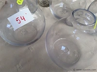 Lot vazen glas 6stuks - afbeelding 2 van  3