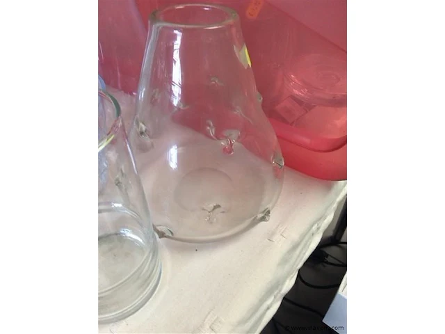 Lot vazen glas 6stuks - afbeelding 4 van  4