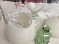 Lot vazen glas divers. 6stuks - afbeelding 2 van  3