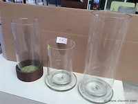 Lot vazen glas - afbeelding 1 van  3
