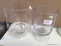 Lot vazen glas - afbeelding 1 van  2